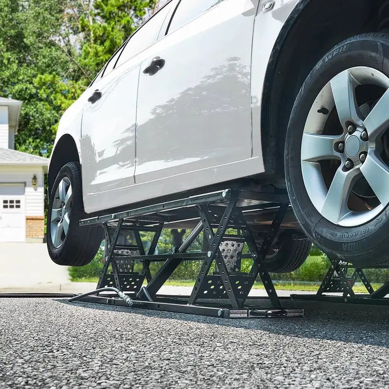 Portable 5000 lb Electric Car Lift System - Automatic Jack For Home Garage Use