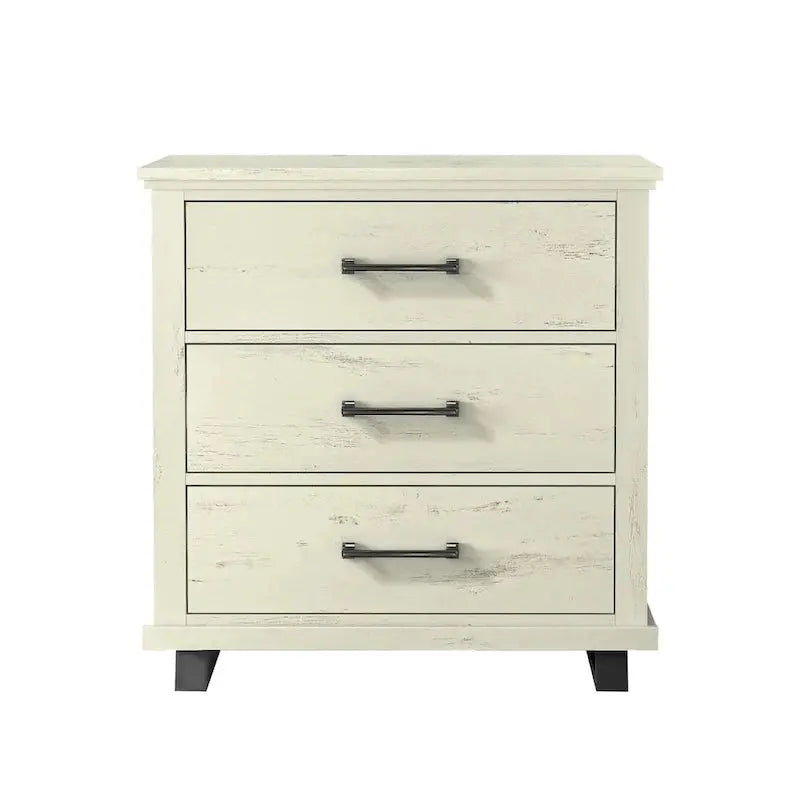 Farmhouse-Inspired 4-Piece Bedroom Set With Dresser, Chest And Two Nightstands
