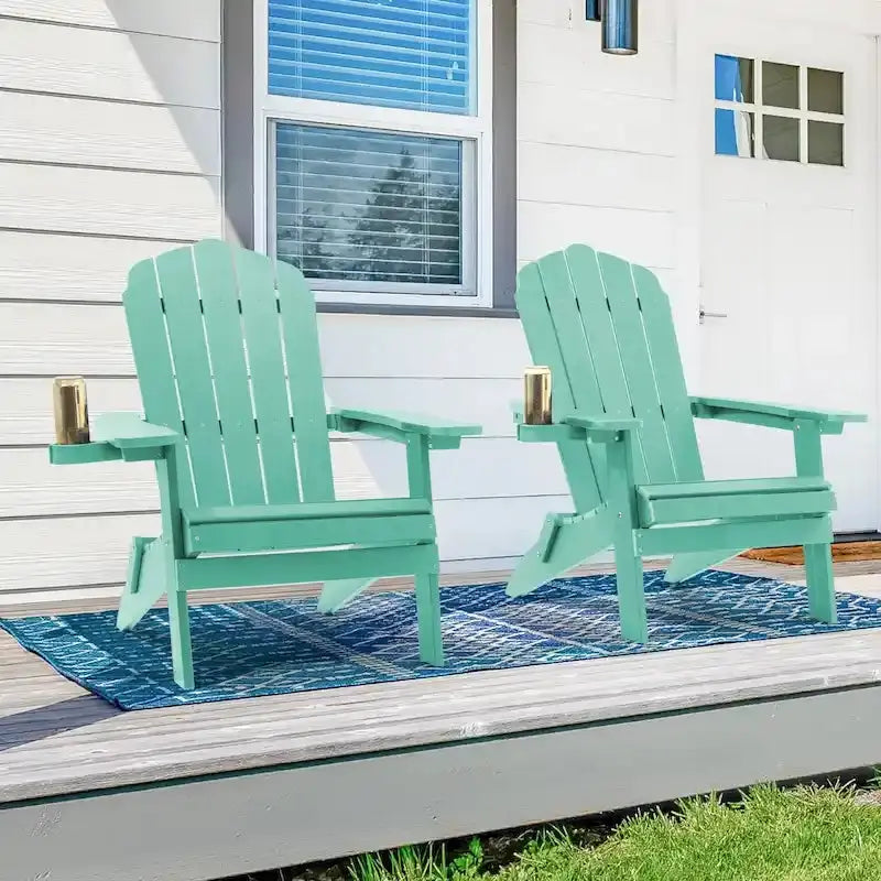 Bonosuki Folding Adirondack Fire Pit Chair Set, 2 Count, HIPS