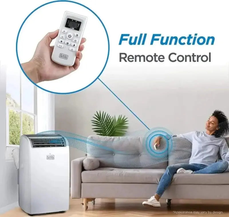 BLACK+DECKER 14,000 BTU Portable Air Conditioner For Rooms Up To 700 Sq. Ft. - White