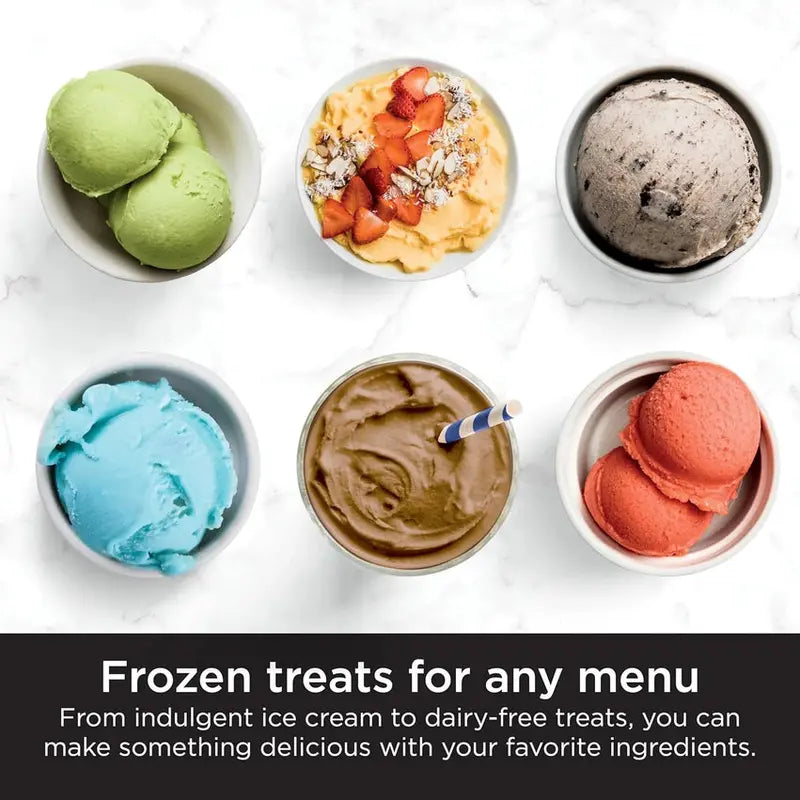 Ninja CREAMi Ice Cream Maker, 7 One-Touch Programs, 2 16-oz Pints, Silver - NC301