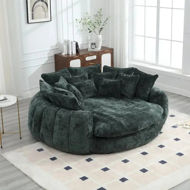 Oversized Double Loaf Sofa Bed With Supportive Armrests