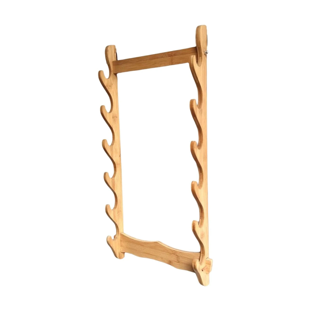 Solid Wood Wall Display Rack - Horizontal Support For Room Dojo Tier