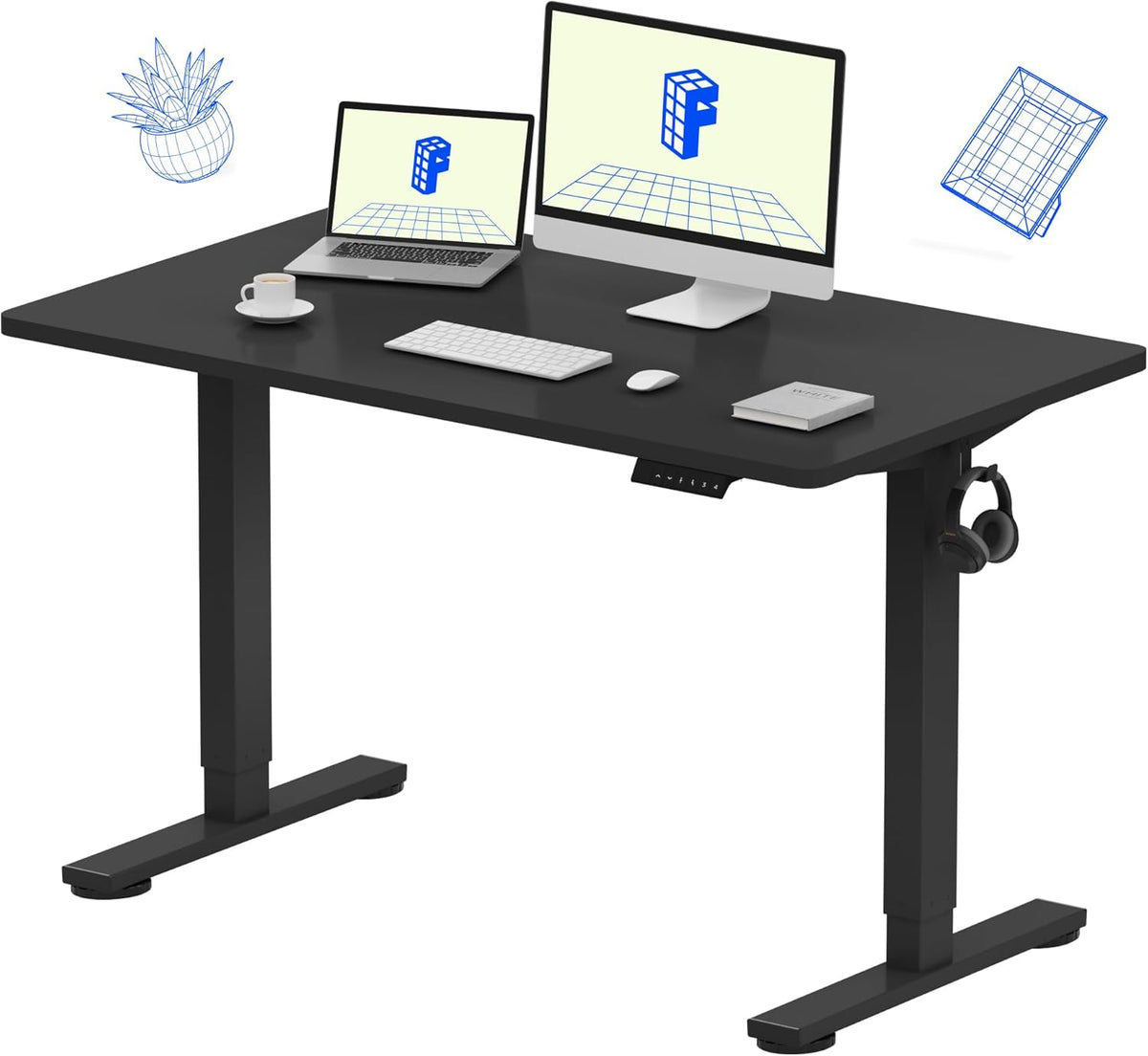 FLEXISPOT Electric Standing Desk With Whole-Piece Desktop - EN1