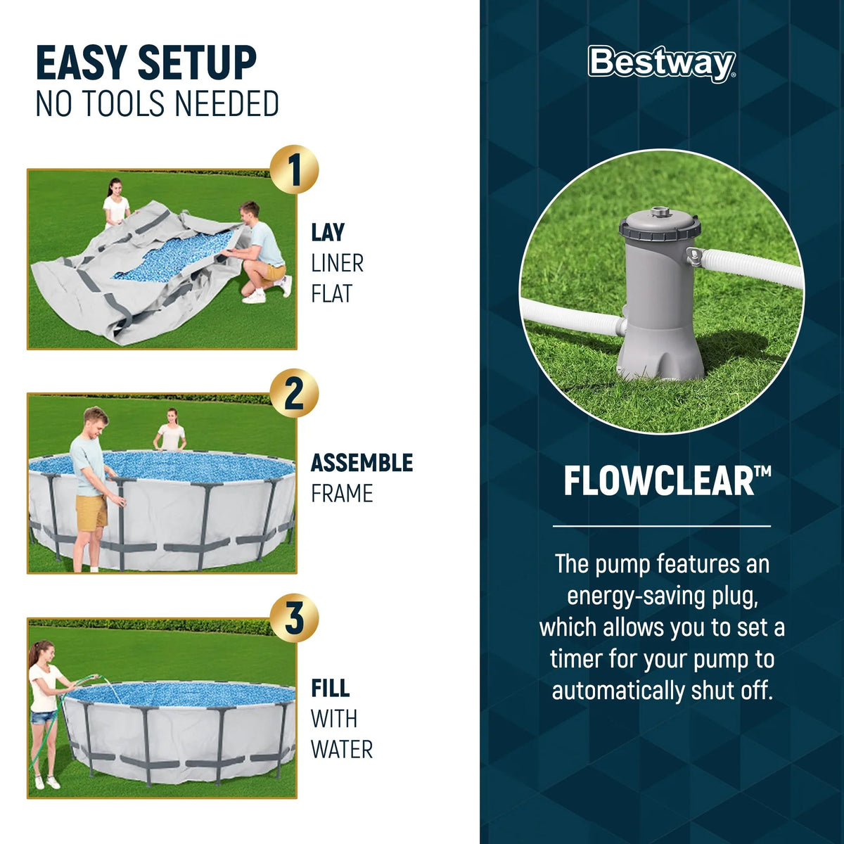 Bestway Steel Pro MAX Above Ground Pool Set, 10' x 30 in