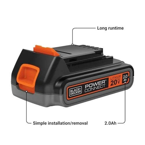 BLACK+DECKER 20V Lithium Ion Battery 2 Ah - LBXR2020-OPE