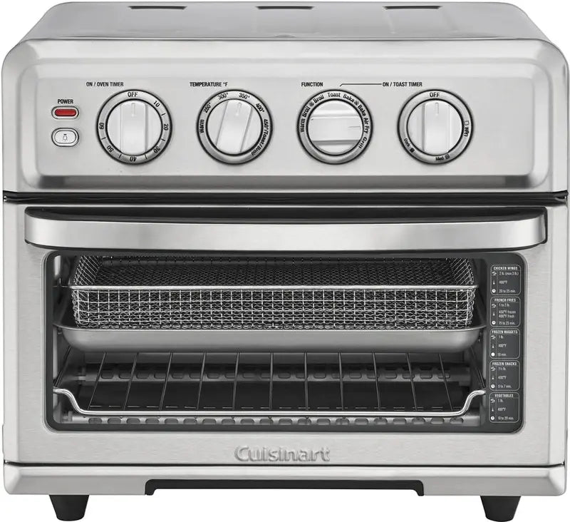 Cuisinart Air Fryer Toaster Oven With Grill, Stainless Steel, 0.6 Cubic-Foot, 1800 Watts - TOA-70
