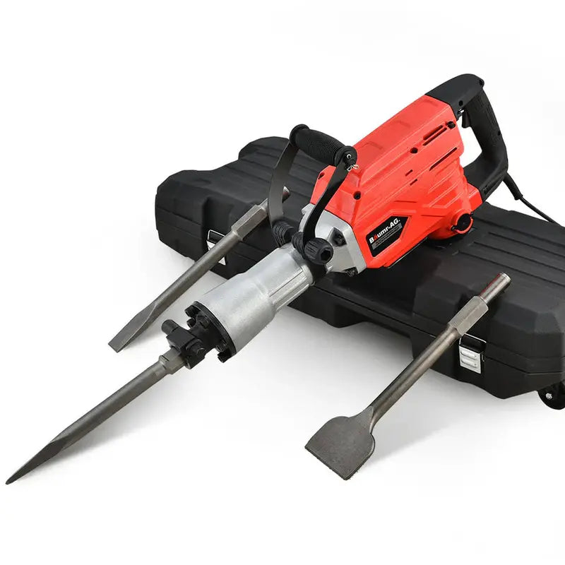 BAUMR-AG 2300W Demolition Jackhammer With 3 Chisels And Carry Case - BMJK-23S Mk II