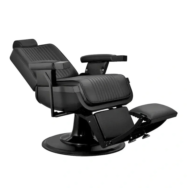 JAXSON Hydraulic Reclining Barber Chair With Black Frame