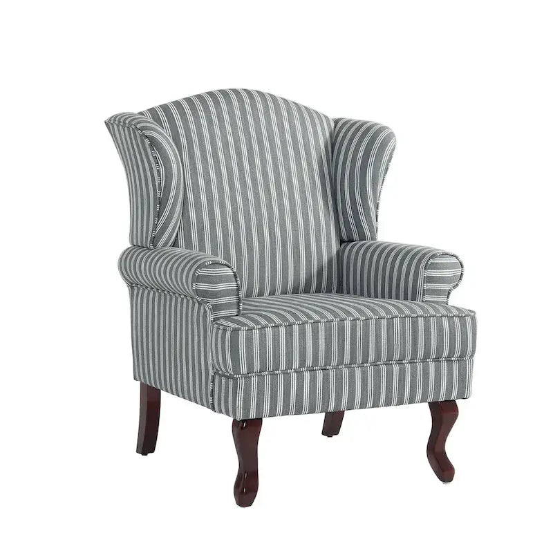 Wingback Accent Chair Duo, Upholstered Armchairs, 2 Count - Classic