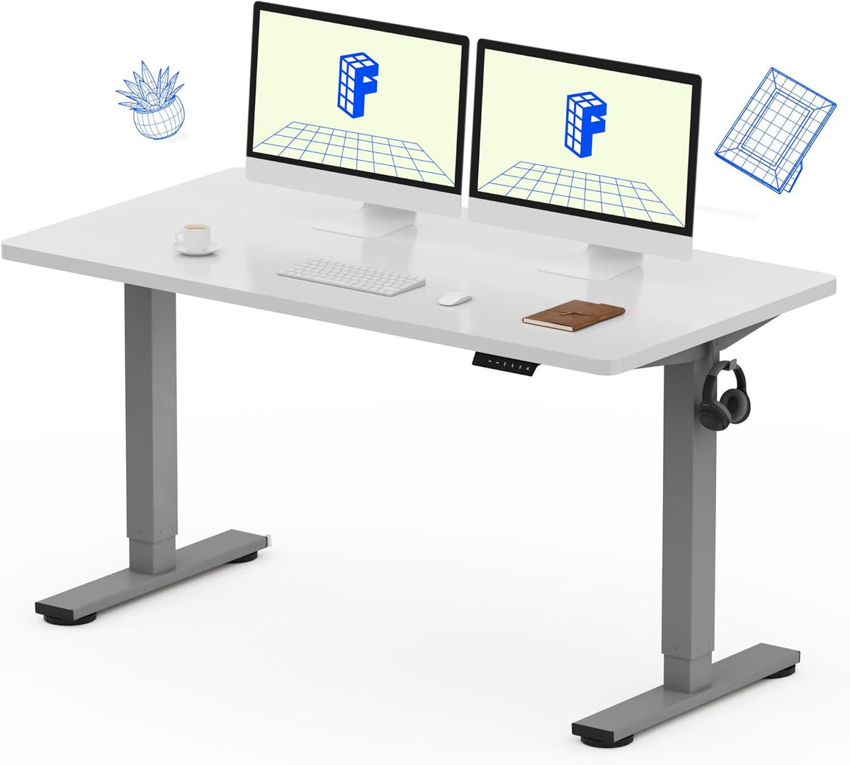 FLEXISPOT Electric Standing Desk With Whole-Piece Desktop - EN1