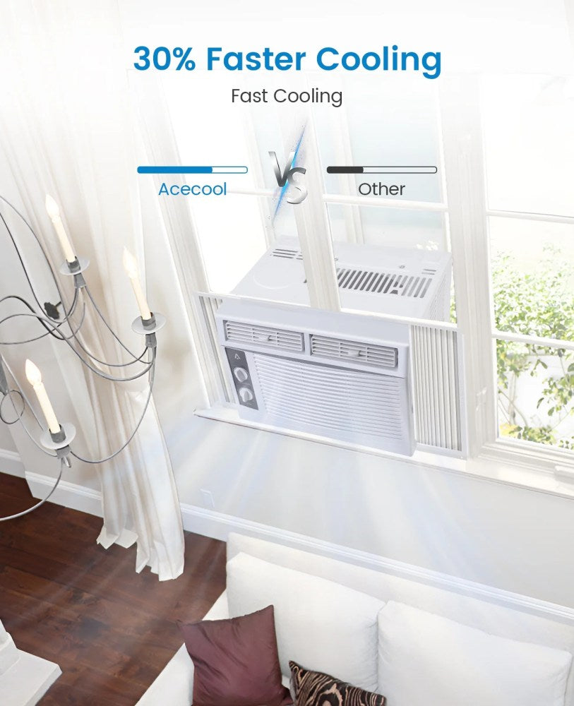 Garvee 5000 BTU Window Air Conditioner, White