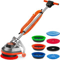 Commercial Grade Orbital Floor Scrubber And Polisher, 1.5 HP, Orange - Floor Scrubber-B