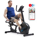 Sunny Health & Fitness Smart Recumbent Exercise Bike, 350 LB Capacity - SF-RB424002