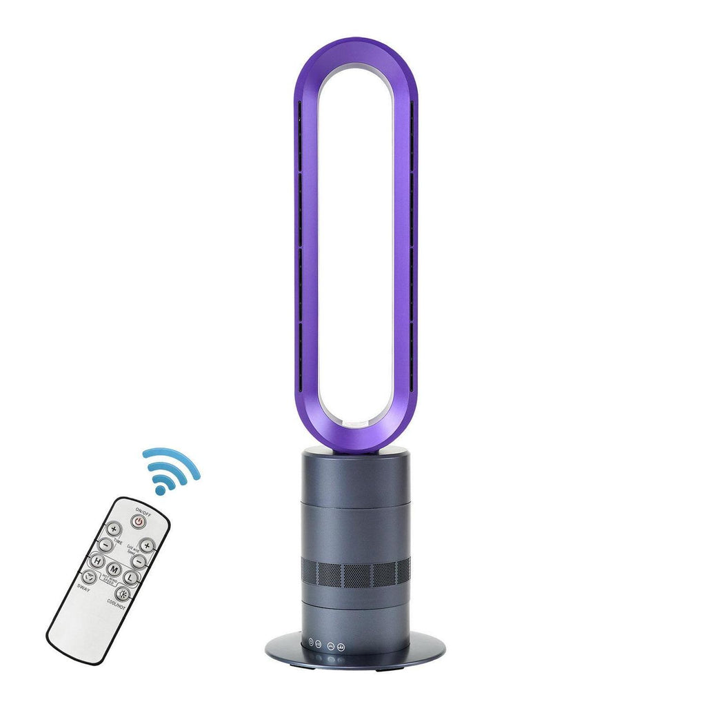 Dubbin Bladeless Tower Fan, 32 Inch, 10 Speeds, Remote Control