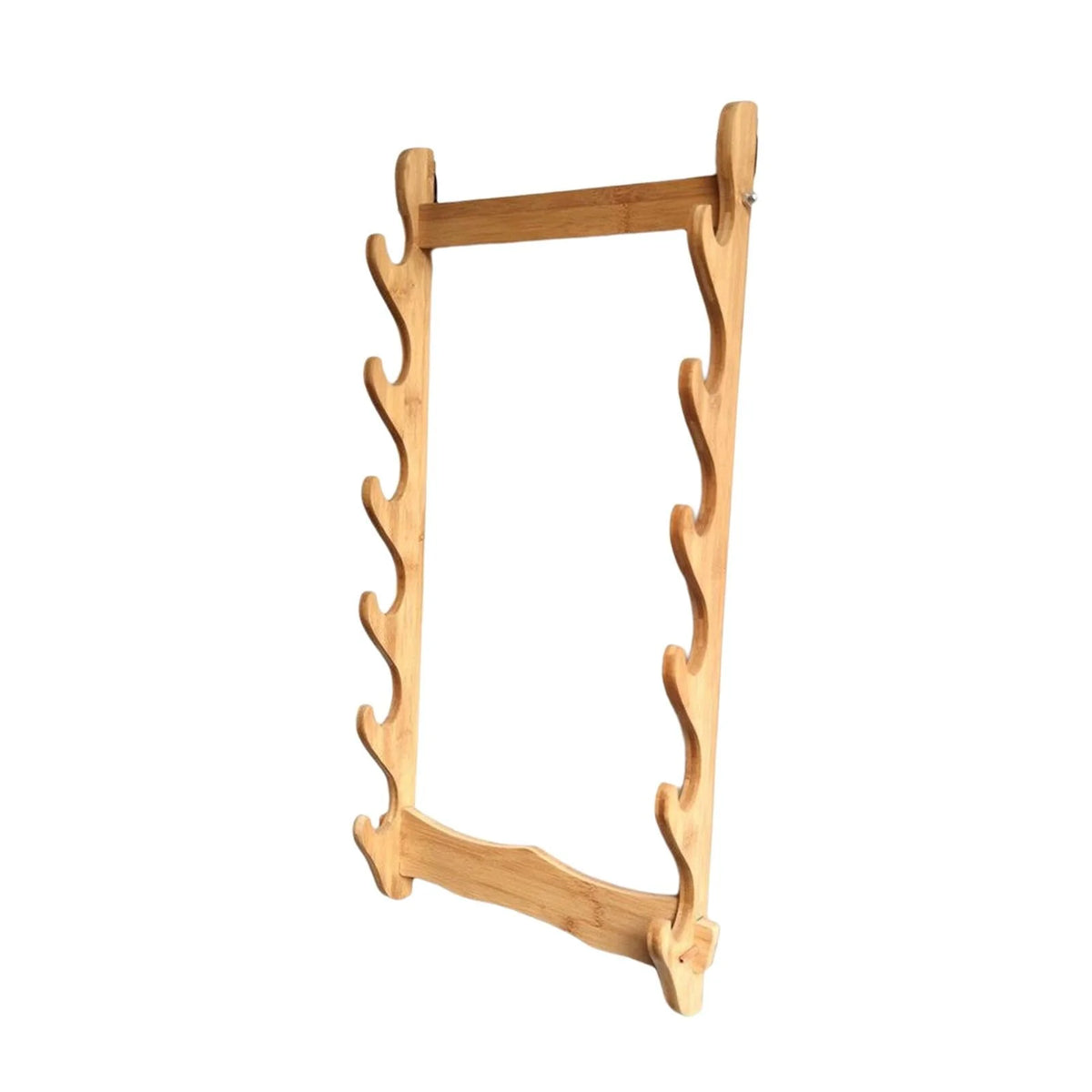 Solid Wood Wall Display Rack - Horizontal Support For Room Dojo Tier