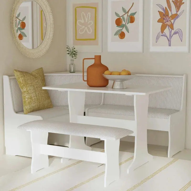 Farmhouse-Style Nook Dining Set With Storage - Sedley