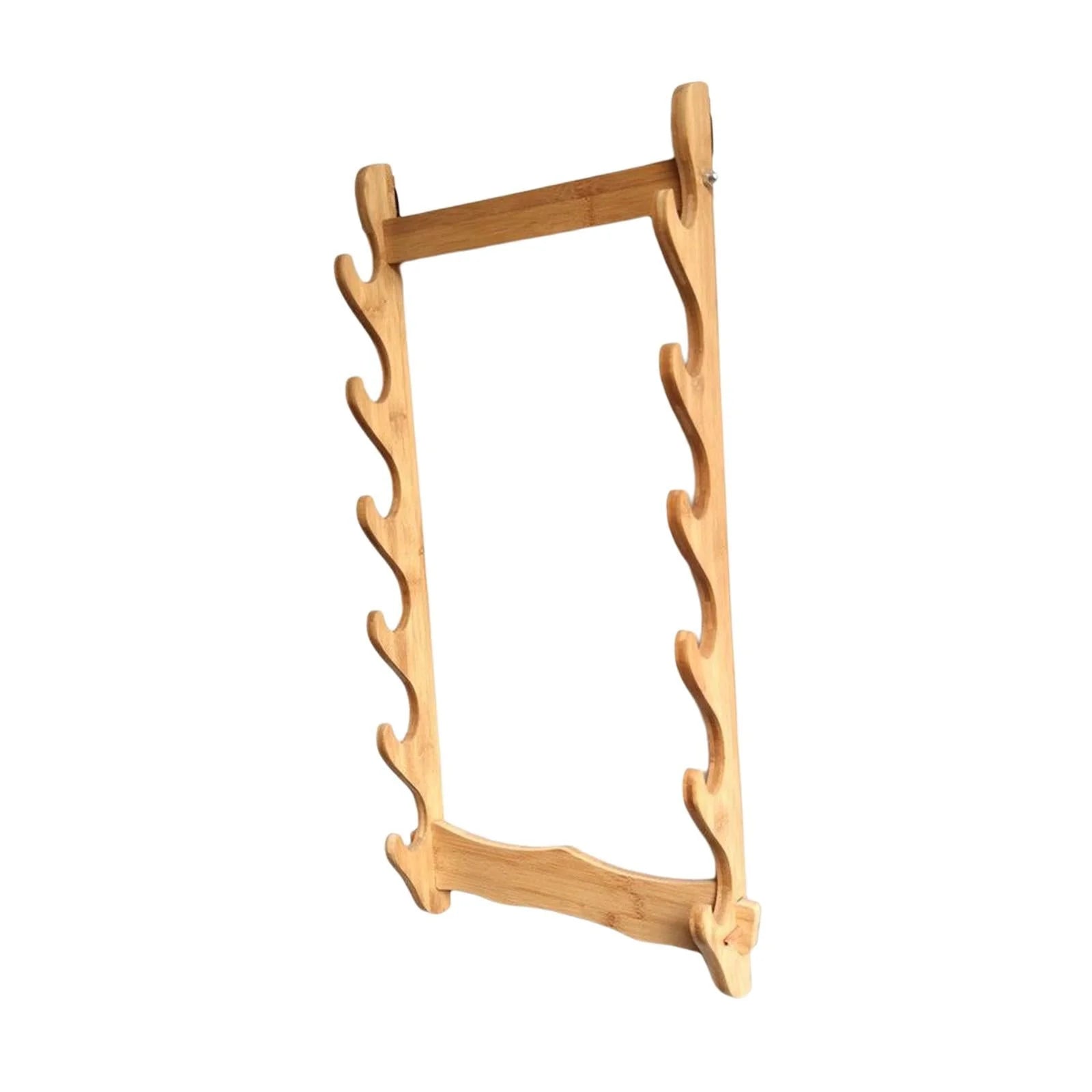 Solid Wood Wall Display Rack - Horizontal Support For Room Dojo Tier