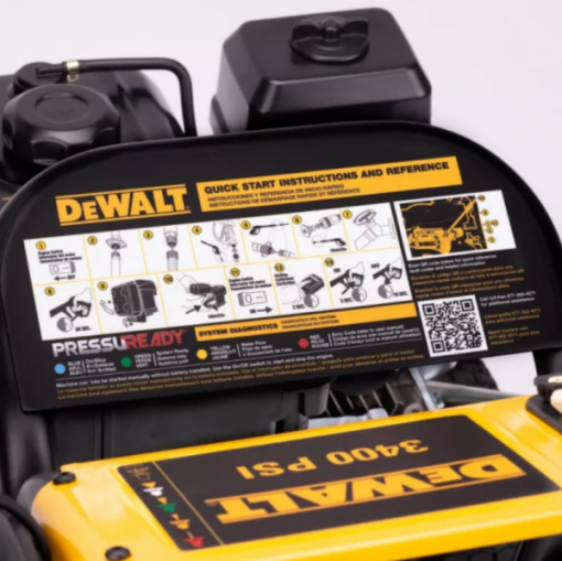 DeWalt Cold Water Gas Pressure Washer 3400 PSI 2.5 GPM