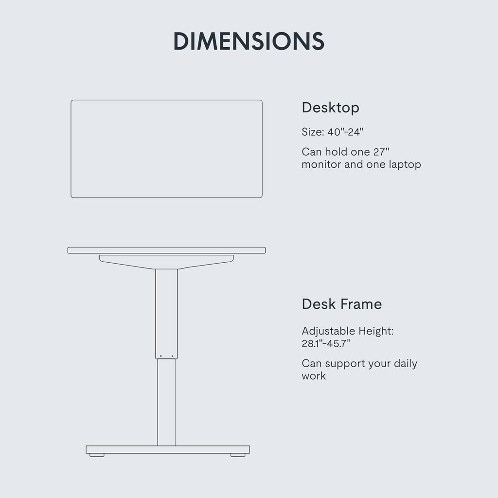 FLEXISPOT Electric Standing Desk With Whole-Piece Desktop - EN1