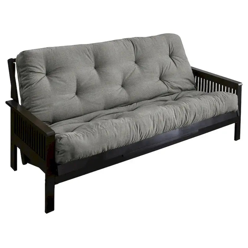 TruPedic Full-Size Granite Grey Futon Mattress, 54 Inches Wide x 75 Inches Deep x 12 Inches Thick