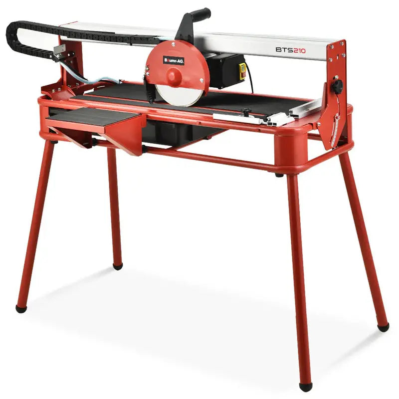 BAUMR-AG Wet Tile Saw, 800W, 200mm Blade, 720mm Max Cut - BTS210