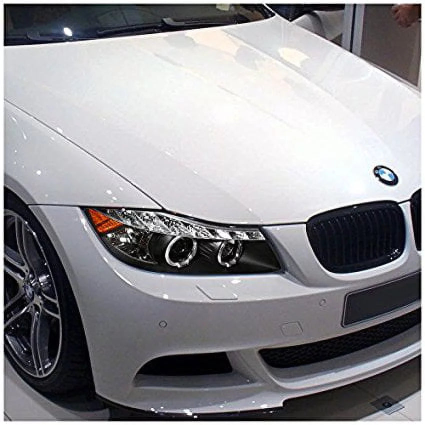 Spec-D Tuning BMW E90 3-Series 4Dr LED Dual Halo Black Projector Head Lights - 2LHP-E9005JM-8-TM