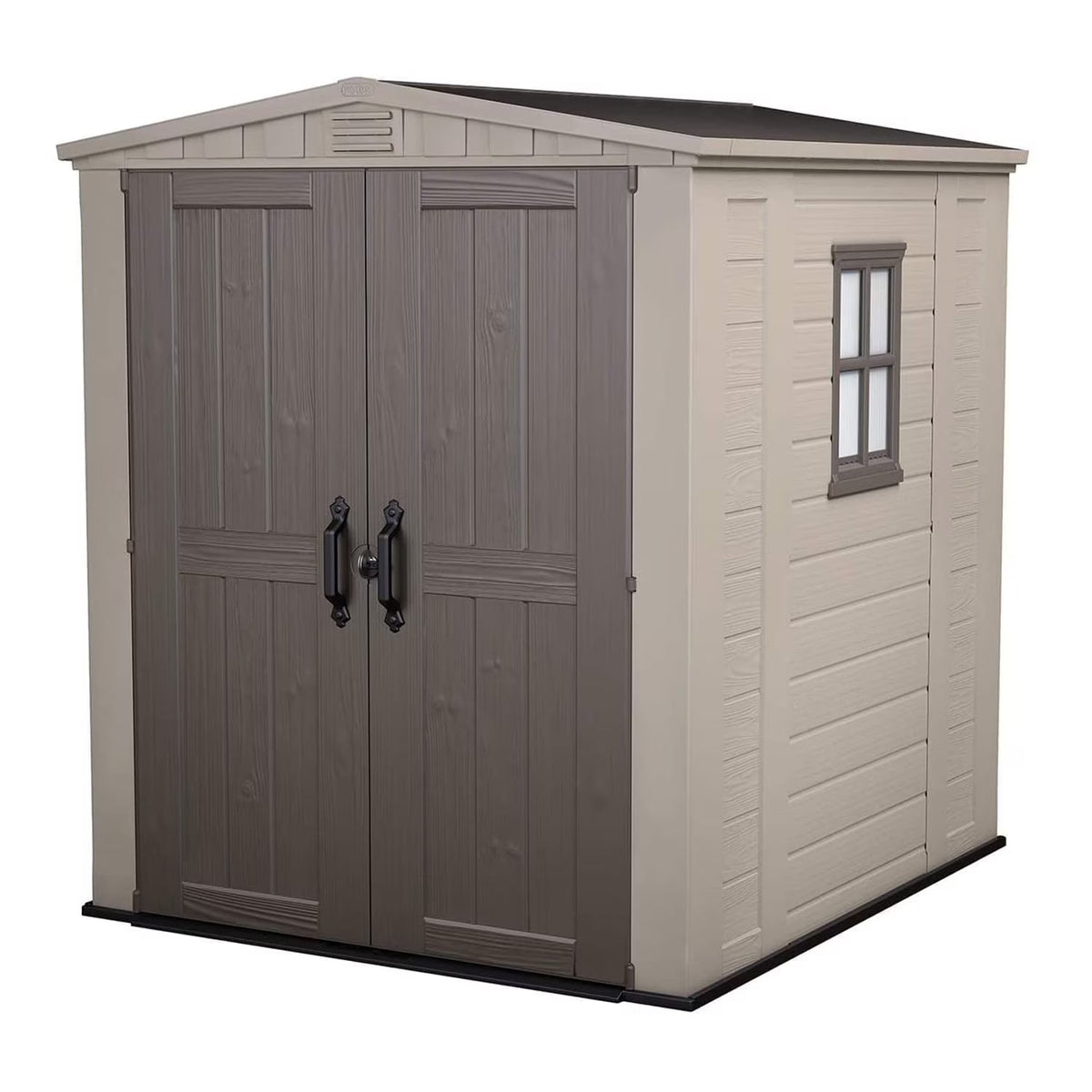 Keter Resin Outdoor Storage Shed, Taupe, 8 x 11 Foot - Factor
