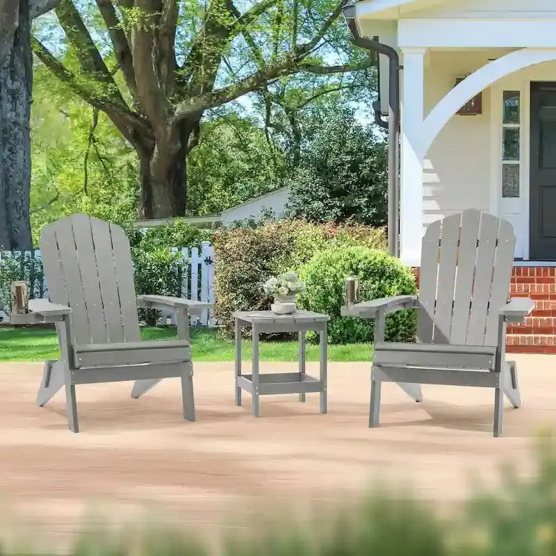 Bonosuki Folding Adirondack Fire Pit Chair Set, 2 Count, HIPS