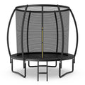 Large Backyard Trampoline With Enclosure Net, Safety Pad And Ladder - 8/10/12 Ft Round