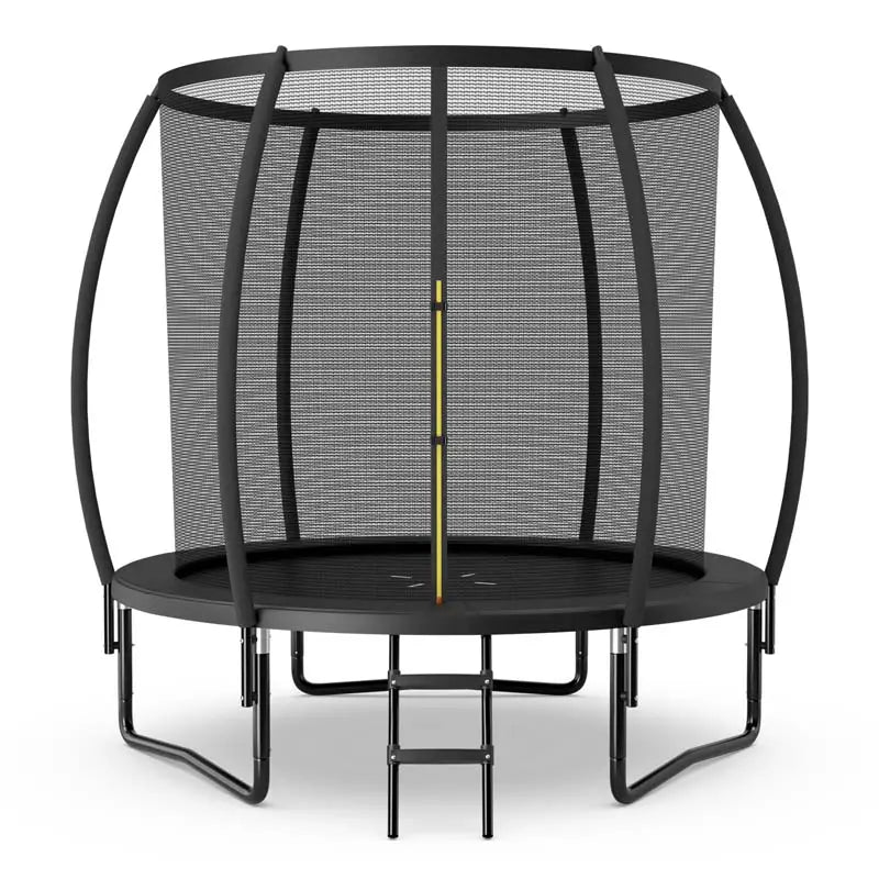 Large Backyard Trampoline With Enclosure Net, Safety Pad And Ladder - 8/10/12 Ft Round
