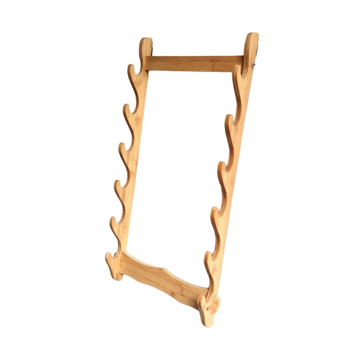 Solid Wood Wall Display Rack - Horizontal Support For Room Dojo Tier