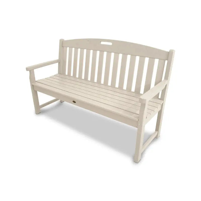 POLYWOOD Outdoor Bench, 60-Inch Recycled Plastic - Yacht Club