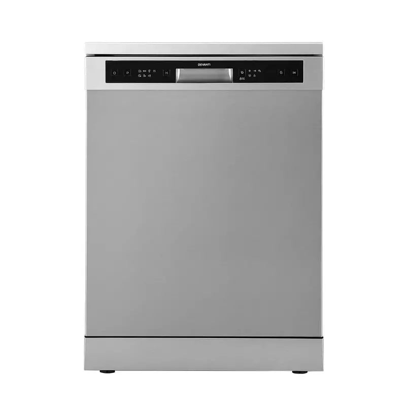 Devanti Freestanding Dishwasher, 60cm Wide, 14-Place Setting, Silver - BDW-14-FS5201G-SS