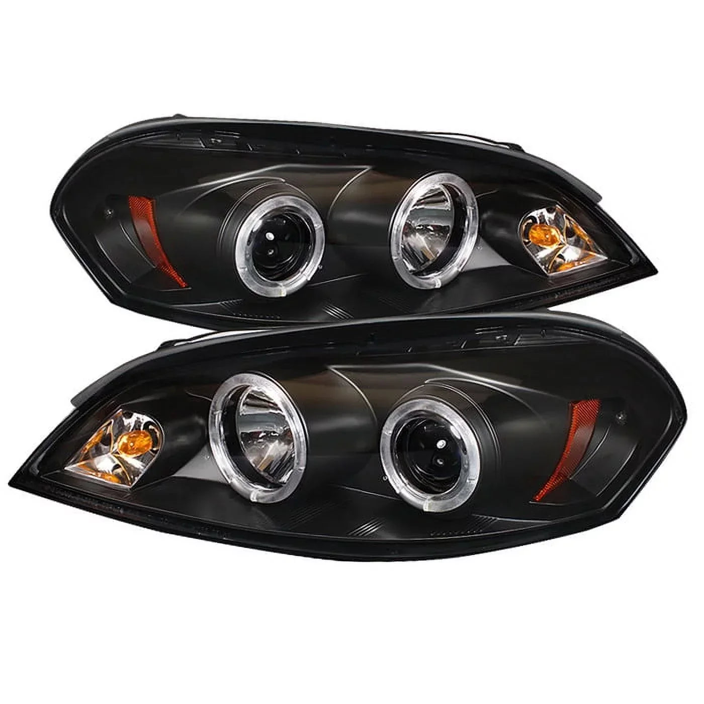 Spyder Projector Headlights With LED Halo, Black - Chevy Impala 06-13 / Monte Carlo 06-07