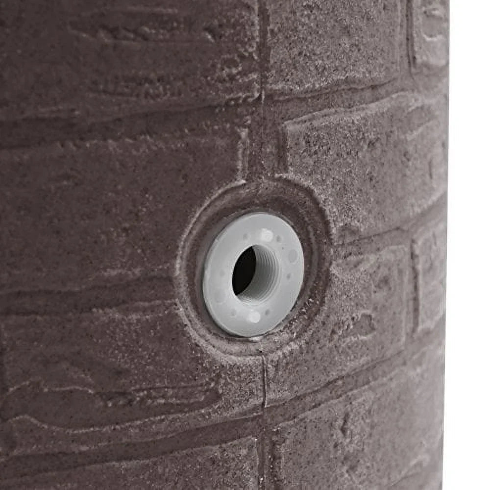 Good Ideas Impressions Downton Rain Saver Rain Barrel, 50 Gallon, Dark Granite - IMP-D50-DAR