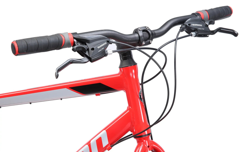 Schwinn Kempo Hybrid Bike, 700c Wheels, 21 Speeds, Men's Frame, Red