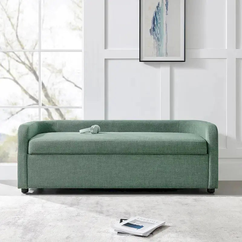Wendy Upholstered Storage Bench With Hidden Compartment - 60.5w x 22.5d x 21h