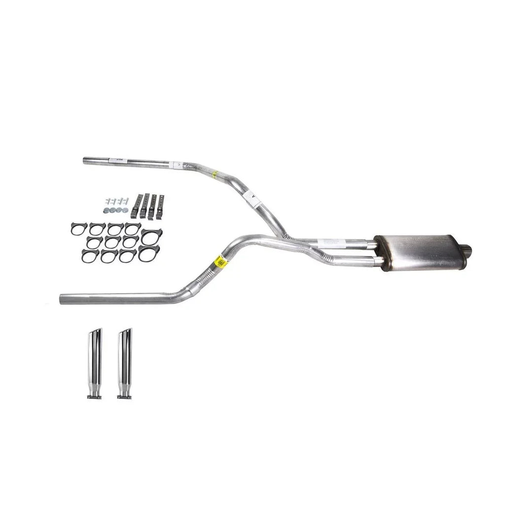 Silverado 88-95 Dual Exhaust 2.5 Pipe Stainless Muffler RC Tip