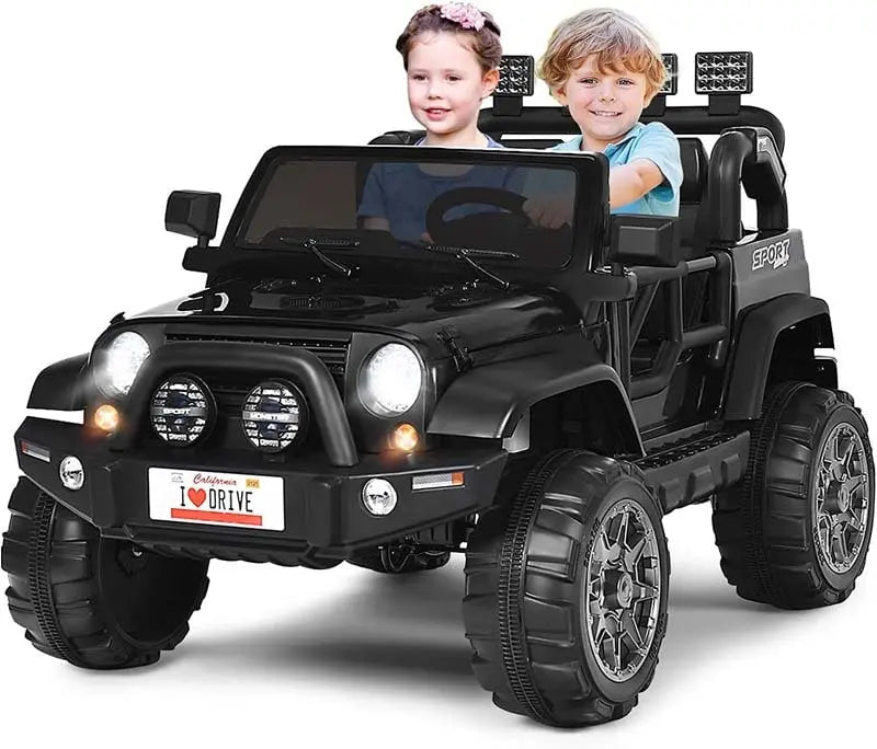 Two-Passenger 12V Electric Ride-On Truck for Toddlers
