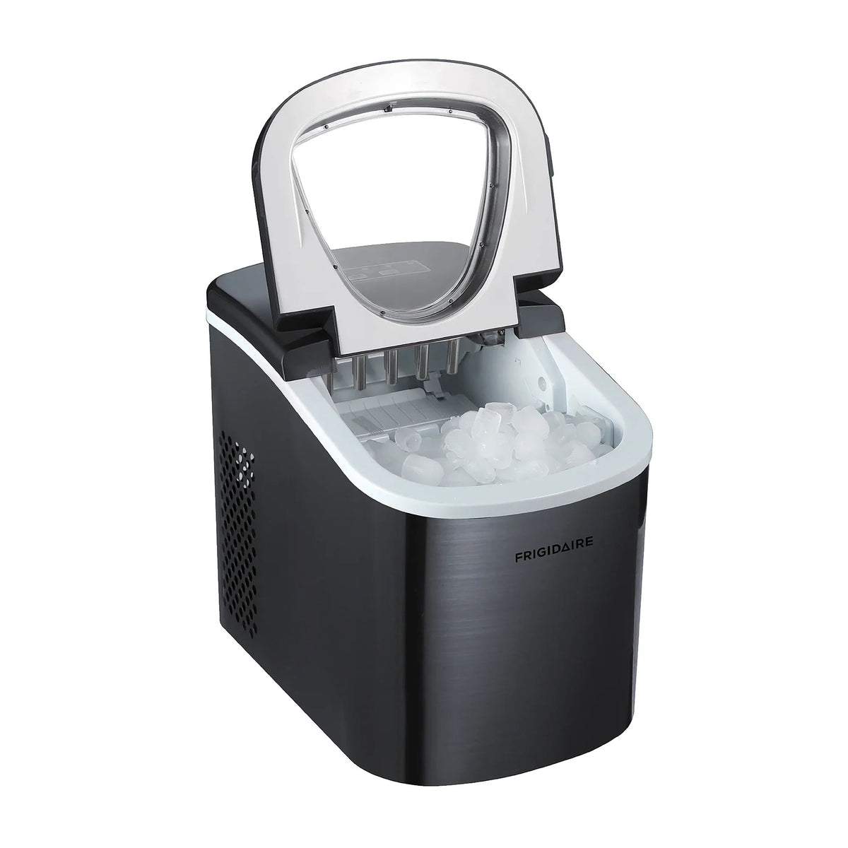Frigidaire Portable Self-Cleaning Ice Maker, Black Stainless Steel - EFIC117-Ssblack_Sc
