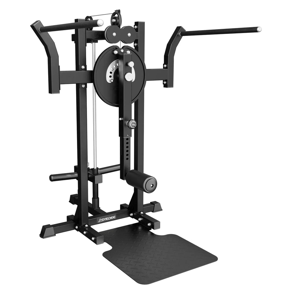 Syedee Plate Loaded Standing Hip Training Machine, Adjustable 9 Height Settings, 450lbs Capacity