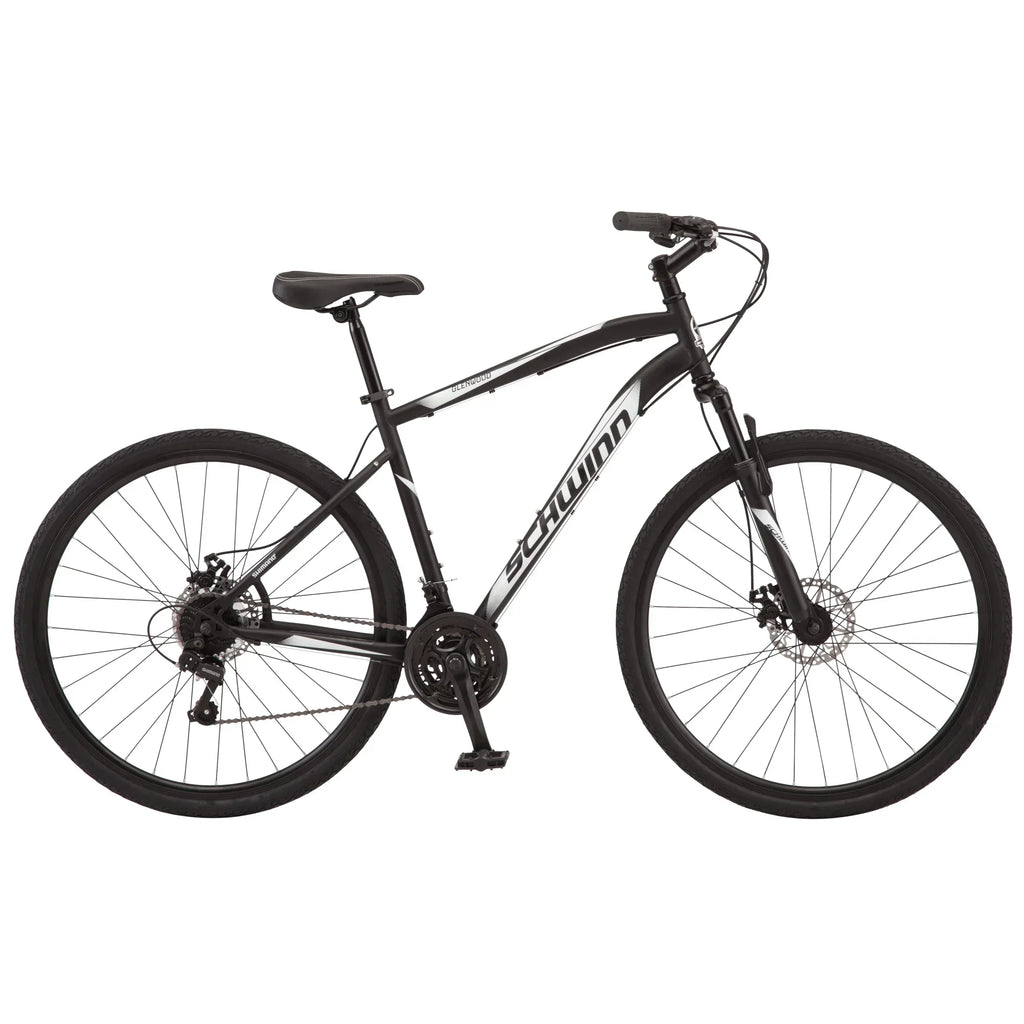 Schwinn Glenwood Men's Hybrid Bike, 700c, 21 Speeds, Black