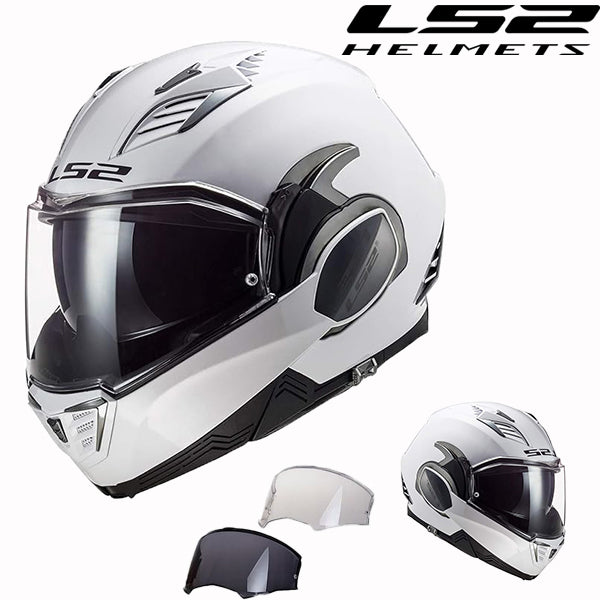 LS2 Carbon Fiber Flip-Up Motorcycle Helmet - FF901 Advant X+