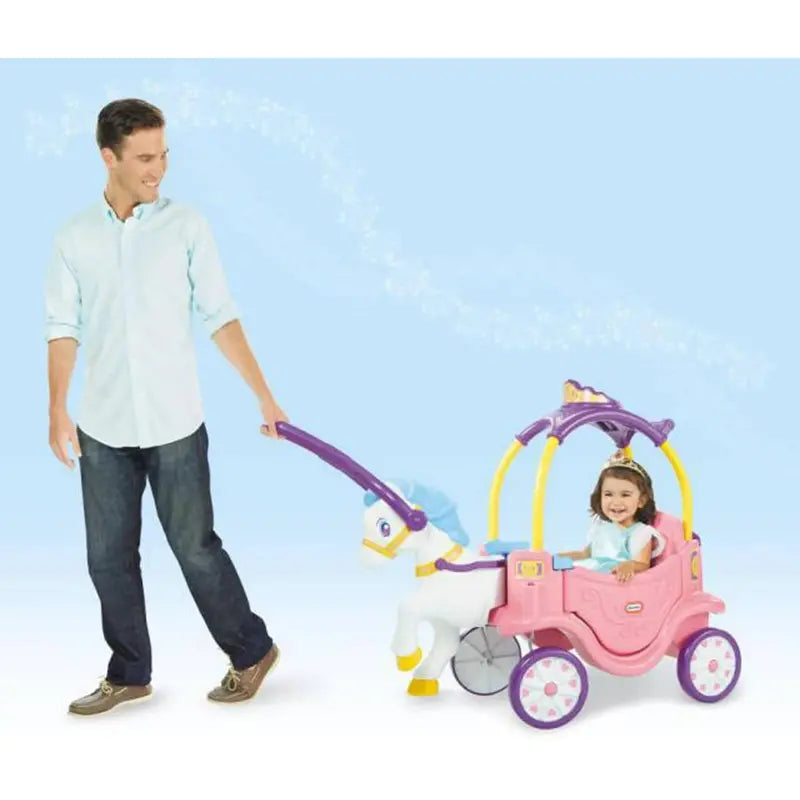 Little Tikes Princess Horse And Carriage Ride-On Toy, 43.50 x 20 x 37.75 Inches - 642326M