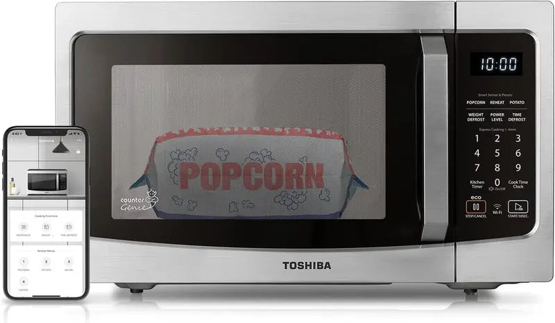 TOSHIBA 1.5 Cubic Feet 4-in-1 Countertop Microwave Oven, Silver - ML-EC42P(SS)