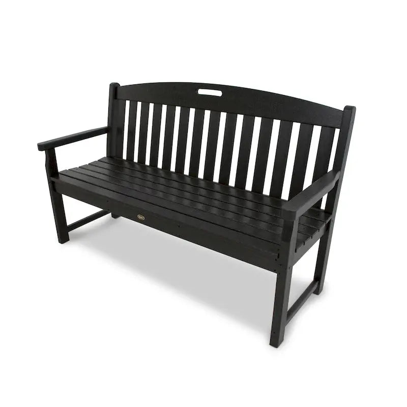 POLYWOOD Outdoor Bench, 60-Inch Recycled Plastic - Yacht Club