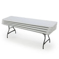 Lifetime Commercial Nesting Folding Table 96 in. x 30 in. White Granite - 80344