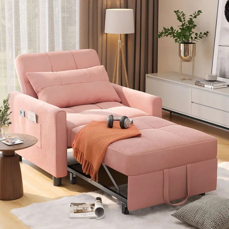 3-In-1 Adjustable Pull-Out Sleeper Sofa Bed