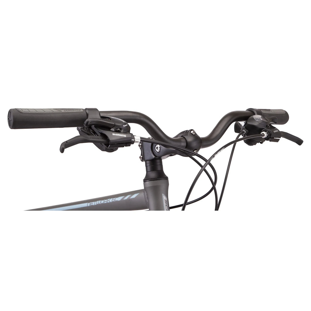 Schwinn Network 6c Hybrid Bike, 21 Speeds, Large 19.5 in Men's Style Frame, 700c Wheels, Grey